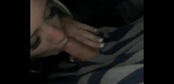  Night Time Car Ride turns Sexy when Hot Blonde Girlfriend Bailey Brooke decides to Pull his Cock out and suck it Until she gets every Last Drop of his Cum